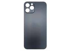Задняя крышка (стекло) для iPhone 12 Pro (черный) легкая установка (литое стекло)