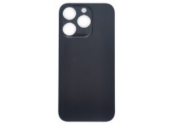Задняя крышка (стекло) для iPhone 14 Pro (черный) легкая установка (литое стекло)