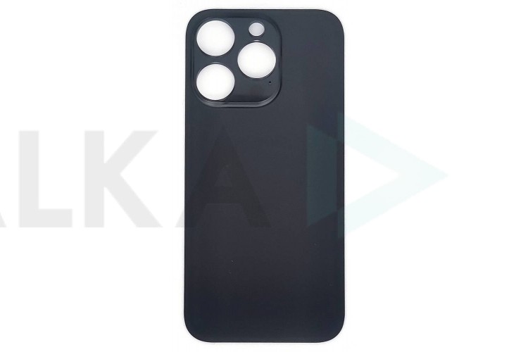 Задняя крышка (стекло) для iPhone 14 Pro (черный) легкая установка (литое стекло)