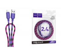 Кабель USB - Lightning HOCO X116 Meridian (фиолетовый градиент)