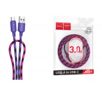 Кабель USB - USB Type-C HOCO X116 Meridian (фиолетовый градиент)