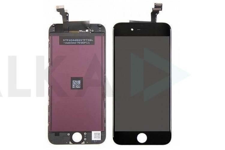 Дисплей для iPhone 6 (4.7) в сборе с тачскрином и рамкой (черный)