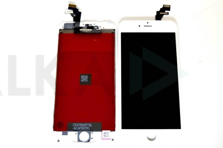 Дисплей для iPhone 6 Plus (5.5) в сборе с тачскрином и рамкой (белый)