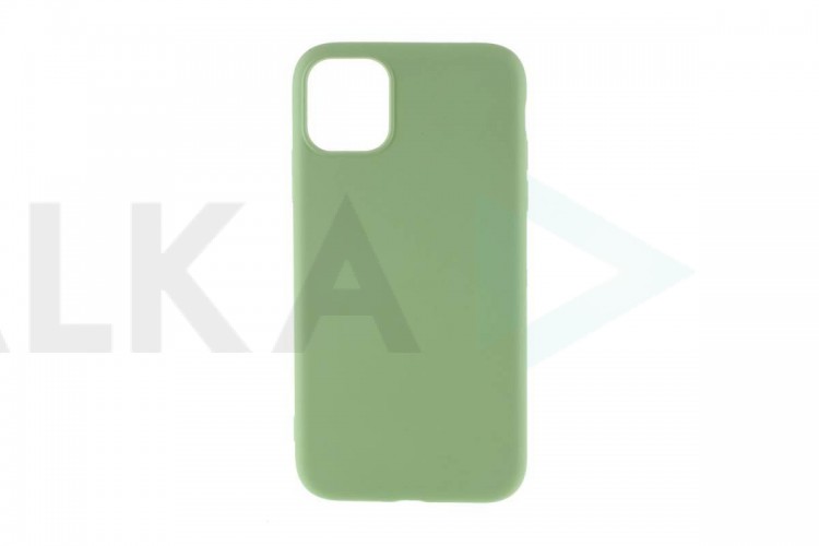 Чехол силиконовый iPhone 11 Pro Max (6.5) тонкий (оливковый)