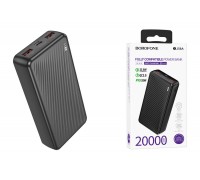 Универсальный дополнительный аккумулятор Power Bank BOROFONE BJ56A Graceful 22.5W+PD20W fully compatible power bank (20000mAh) (черный)