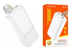 Универсальный дополнительный аккумулятор Power Bank BOROFONE BJ33B Creed power bank (30000 mAh) (белый)