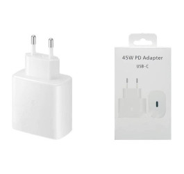 Сетевое зарядное устройство USB-C Samsung PD Adapter 45W (or.) EP-TA845 (белый)