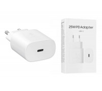 Сетевое зарядное устройство USB-C Samsung PD Adapter 25W (or.) (белый)