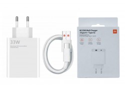 Сетевое зарядное устройство USB + кабель Type-C Xiaomi Redmi 33W (белый)