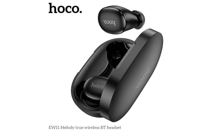 Наушники вакуумные беспроводные HOCO EW11 Melody true wireless BT headset Bluetooth (черный)