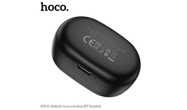 Наушники вакуумные беспроводные HOCO EW11 Melody true wireless BT headset Bluetooth (черный)