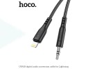 Переходник кабель HOCO UPA18 Jack 3.5mm - Lightning (черный) 1м