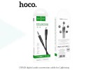 Переходник кабель HOCO UPA18 Jack 3.5mm - Lightning (черный) 1м