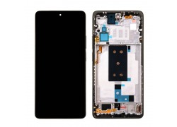 Дисплей для Xiaomi 11T (21081111RG) в сборе с тачскрином + рамка (черный) 100%
