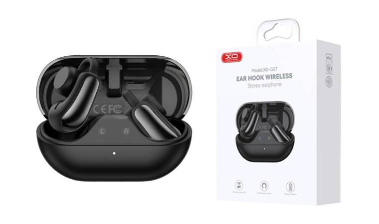Наушники вакуумные беспроводные XO G27 Yanke Clip On Ear Long Range Black Наушники вакуумные беспроводные XO G27 Yanke Clip On Ear Long Range Black