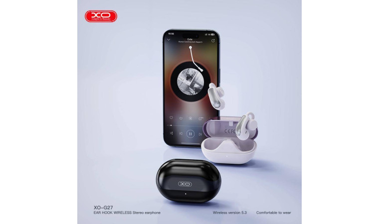 Наушники вакуумные беспроводные XO G27 Yanke Clip On Ear Long Range Black Наушники вакуумные беспроводные XO G27 Yanke Clip On Ear Long Range Black