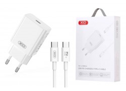 Сетевое зарядное устройство USB-C + кабель Type-C-Type-C XOL126 USB-C PD20W Fast Charger