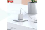 Сетевое зарядное устройство USB-C + кабель Type-C-Type-C XOL126 USB-C PD20W Fast Charger