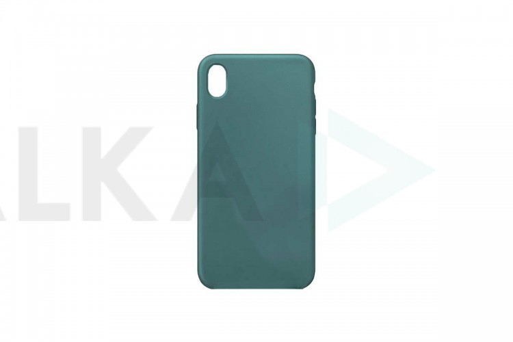 Чехол для iPhone XR тонкий (серо-зеленый)