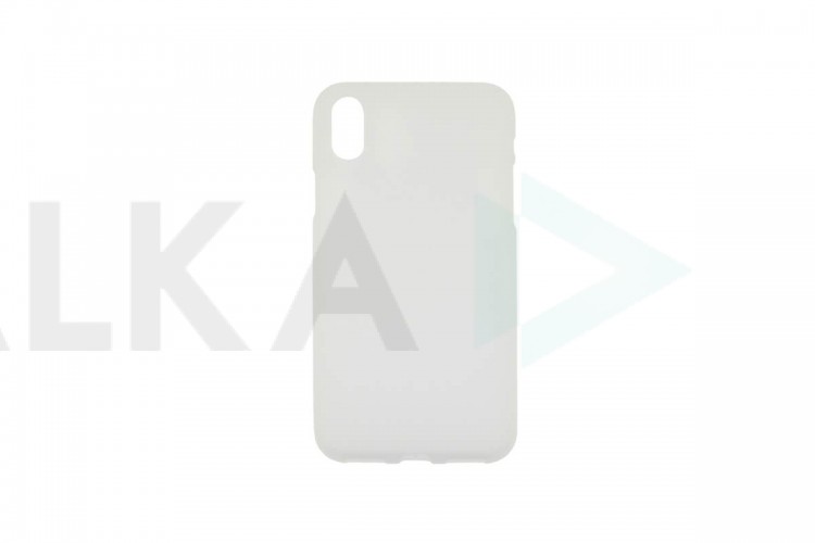 Чехол для iPhone XR тонкий матовый (белый)