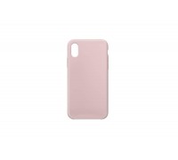 Чехол для iPhone XS Max тонкий (бледно-розовый)