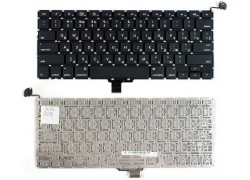 Клавиатура для ноутбука Apple MacBook A1278 13.3; черная плоский Enter
