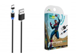 Кабель USB - USB Type-C  More choice K61Sa 3.0A Magnetic нейлон 1м (Black)