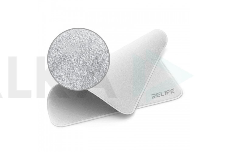Салфетка тканевая для очистки оптики и дисплеев RELIFE RL-045C (двухслойная микрофибра)