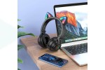 Наушники мониторные беспроводные BOROFONE BO18 Cat ear wireless headset Bluetooth (черный)