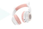 Наушники мониторные беспроводные BOROFONE BO18 Cat ear wireless headset Bluetooth (белый)