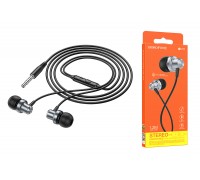 Наушники вакуумные проводные BOROFONE BM70 Rich sound (серый)