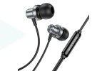 Наушники вакуумные проводные BOROFONE BM70 Rich sound (серый)