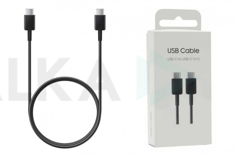 Кабель USB Type-C - USB Type-C 5A ORG (черный) 1м Samsung  EP-DN975  GH39-02142A BBE