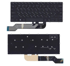 Клавиатура для ноутбука Dell Inspiron 13-5368 черная без рамки