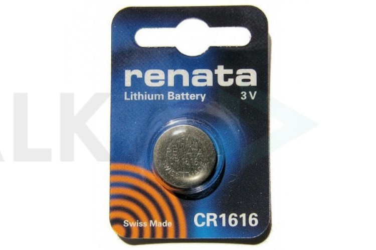 Батарейка литиевая Renata CR1616 BL1 блистер цена за 1 шт (Швейцария)