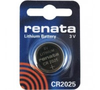 Батарейка литиевая Renata CR2025 BL1 блистер цена за 1 шт (Швейцария)