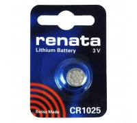 Батарейка литиевая Renata CR1025 BL1 блистер цена за 1 шт (Швейцария)