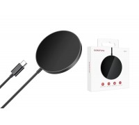 Беспроводное зарядное устройство BOROFONE BQ11 магнитное, 15W (черный)