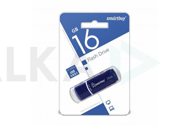 Флешка USB 3.0 Smartbuy 16GB Crown Blue (SB16GBCRW-Bl)