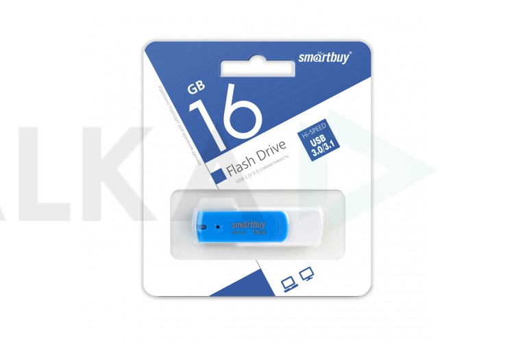 Флешка USB 3.0 SmartBuy 16GB Diamond Blue (SB16GBDB-3)