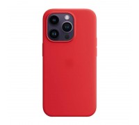 Чехол для iPhone 13 (6,1) MagSafe силиконовый с анимацией в цвет чехла на экране Red  (красный)