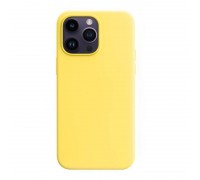 Чехол для iPhone 13 (6,1) MagSafe силиконовый с анимацией в цвет чехла на экране Lemon Zest (лимонная цедра)