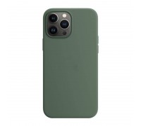 Чехол для iPhone 13 (6,1) MagSafe силиконовый с анимацией в цвет чехла на экране Eucalyptus (Эвкалипт)
