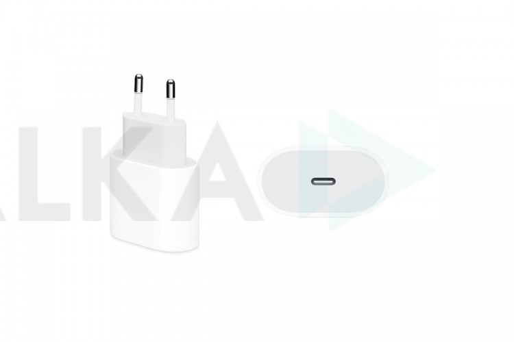 Сетевое зарядное устройство USB-C 20W iPhone 12/12Pro/12Pro Max прямоугольник (or.) (белый)