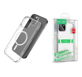 Чехол для телефона iPhone 15 HOCO Magnetic series airbag anti-fall (прозрачный)