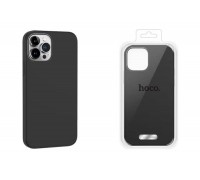 Чехол для телефона iPhone 15 Pro HOCO Pure series silicone magnetic case тонкий (черный) 