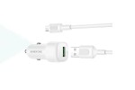 Автомобильное зарядное устройство BOROFONE BZ34  BZ34 Cloud QC3.0 с одним портом QC3.0 (Micro) (белый)