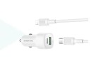 Автомобильное зарядное устройство BOROFONE BZ34B Cloud PD38W (USB - Type-C) с кабелем (Type-C -Lightning) (белый)