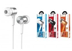 Наушники вакуумные проводные HOCO M54 Pure music wired earphones with micl (белый)