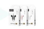 Наушники вакуумные проводные HOCO M55 Memory sound wire control earphones with mic (черный)